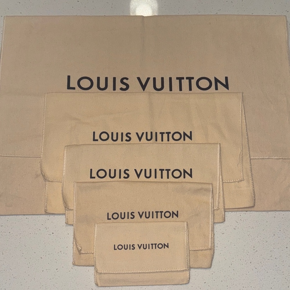 Louis Vuitton Beige Dust Bag Collection